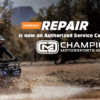 compact repair champion motosports group partnership authorized service center