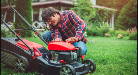 lawn mower maintenance and service